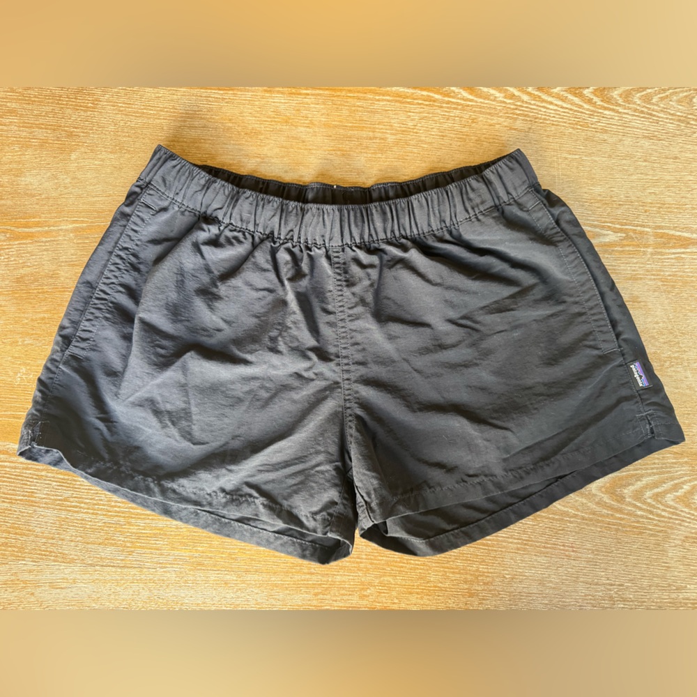 Patagonia Women's Black Nylon Baggies Shorts
